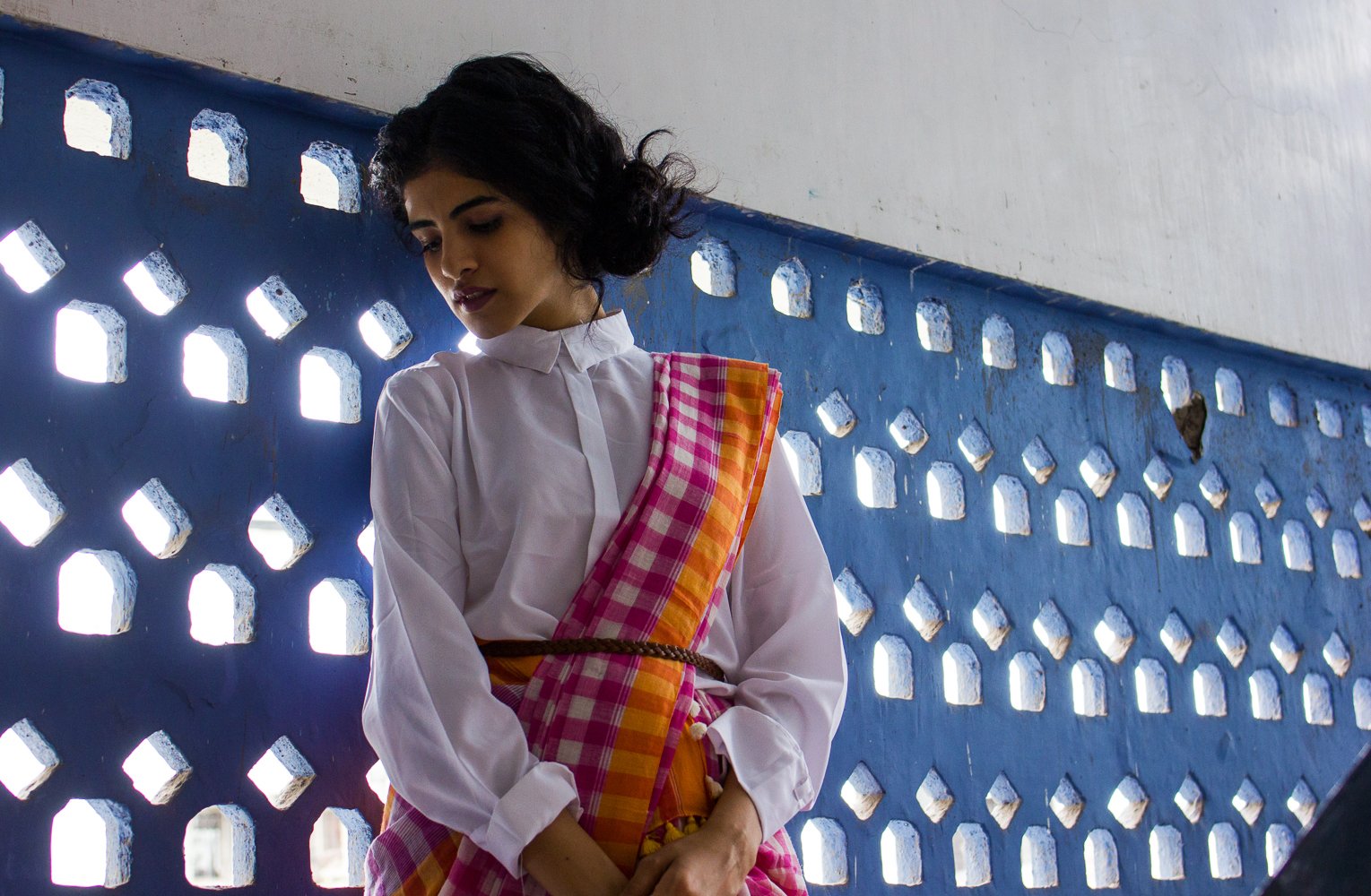 Unconventional Saree drape