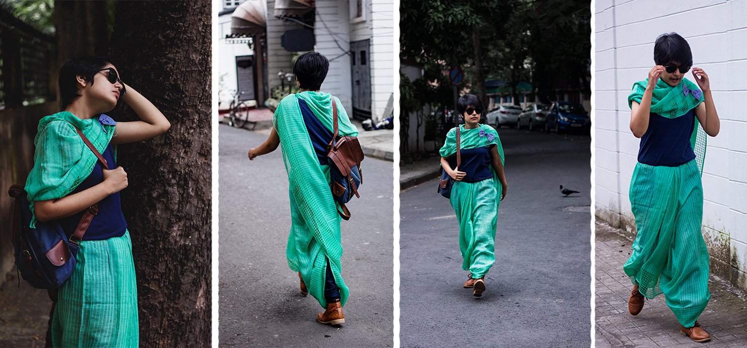Alternative saree style